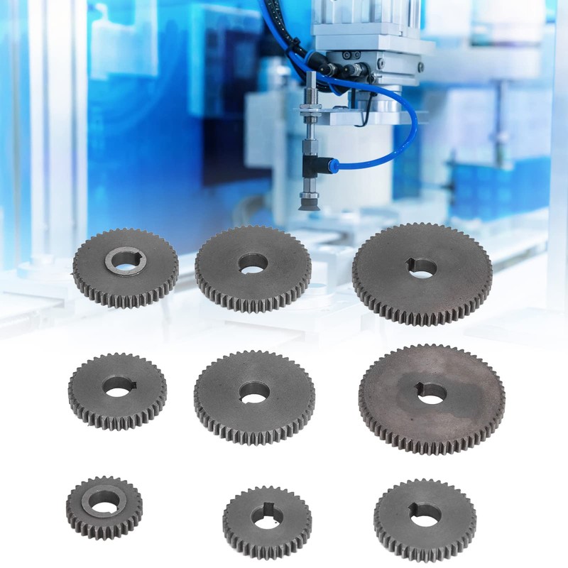 9Pcs Metal Gear Set Mini Lathe Cutting Machine Gears,Compatible with