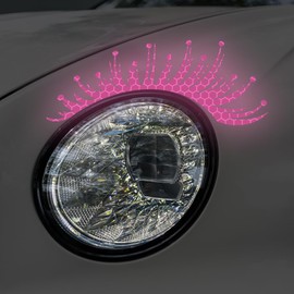 Vesvory 1 Pairs Car Headlight Eyelashes Stickers for Cars Car Body Decals and Graphics Window Decal for Car Truck Bumper Laptop Fake Eyelash Decal Decoration, 16585390