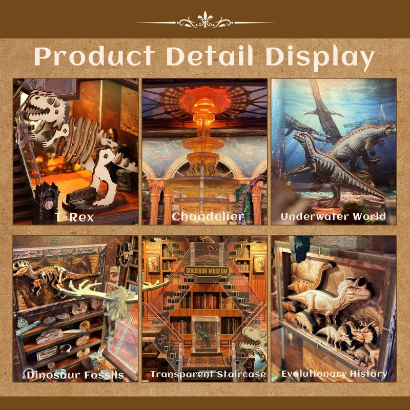 Book Nook Kit - DIY 3D Wooden Puzzle Miniature House