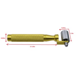 LC LICTOP 1.3 Inch Stainless Steel Seam Roller with Metal Handle, Wallpaper Roller Tool for Construction, Car Audio Sound Deadening, Heat Abatement Mat Application, Paint Smoothing Hand Tool