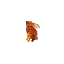 CGB Giftware Glass Stargazing Hare Ornament | Brown | Gift Boxed | Collectable | Decorative | Home Accessory | Gift | Glass Animals GB06039
