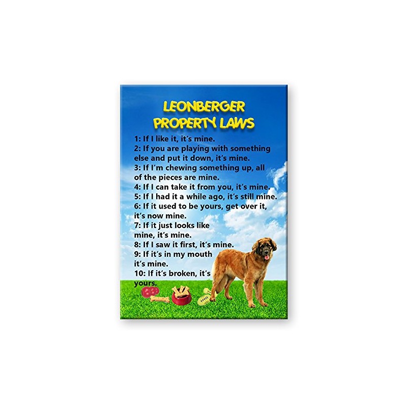 Leonberger Property Laws Fridge Magnet