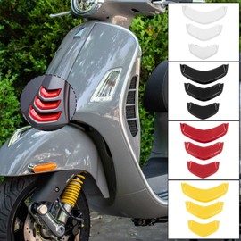 Lorababer Motorcycle Front Trim Cover Horn Tie Bracket Compatible with Vespa GTS125 GTS300 GTS 125 300 GTV300 GTV 300 2007-2022 2017 2018 2019 2020 2021 Airvent Inflow Decoration Cover (White)