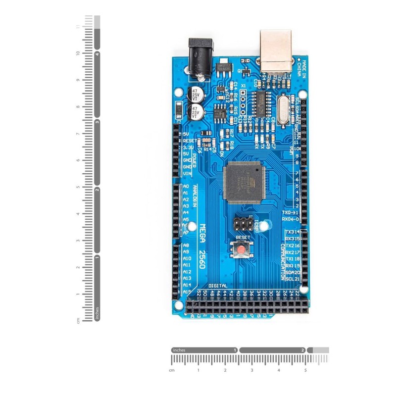 Genérico Tarjeta de Desarrollo Mega 2560 CH340G ATmega16U2 Compatible con