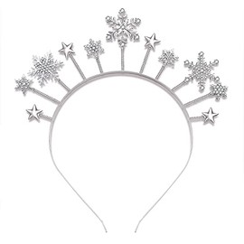 NVENF Diademas de Navidad festivas para mujer, árbol de Navidad, alce, copo de nieve, diadema de fiesta de Navidad, regalos