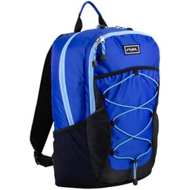 FUEL Rider Sport Hiking Backpack Laptop Travel Carry On Luggage Daypack Bag, Bungee for Travel, Leisure, Outdoors, Blue