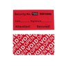 TamperSeals Group - 100 Red 25x50 mm Full Decal TamperSeals