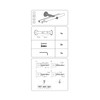 GARDINIA Chicago Series Double Combination Bracket with Metal Mounting Plate