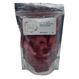 Wicked Good Foods | Freeze Dried Strawberries | Healthy Snack | Shelf Stable | Freeze Dried Fruit | Crispy Candy Alternative | Made in Nebraska | 1 oz Bag | 2-Pack