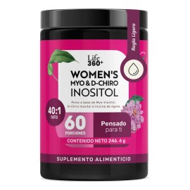 Life 360+ Women's Myo Inositol & D-chiro Polvo 246.6 Gramos