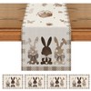 Easter Table Runner, Tablecloth Easter with 4 Place Mats Easter,