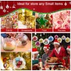 20Pcs Clear Plastic Fillable Baubles, 8cm Fillable Christmas tree decorations,