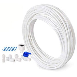 Tspkey 10 M Water Supply Pipe Tube Fridge Connector Kit For European Style Double Fridge Refrigerator (1/4" Pipe)