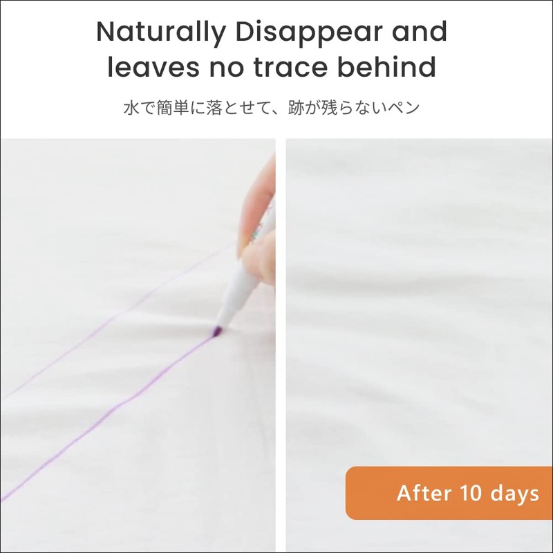 LEONIS Disappearing Ink Fabric Marking Pen Pink 5 Count Pack