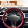 HEVLE Leather Steering Wheel Cover Lace Up, Stitch On Wrap,