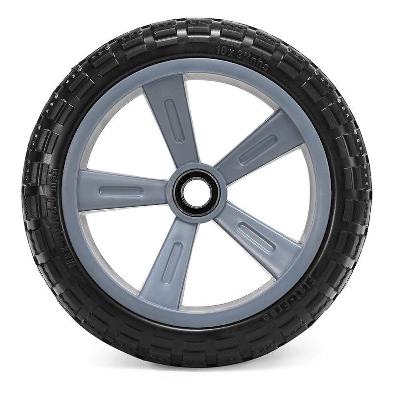 10 Inches Puncture Proof Kayak Trolley Tire Wheel, 330lbs Capacity,