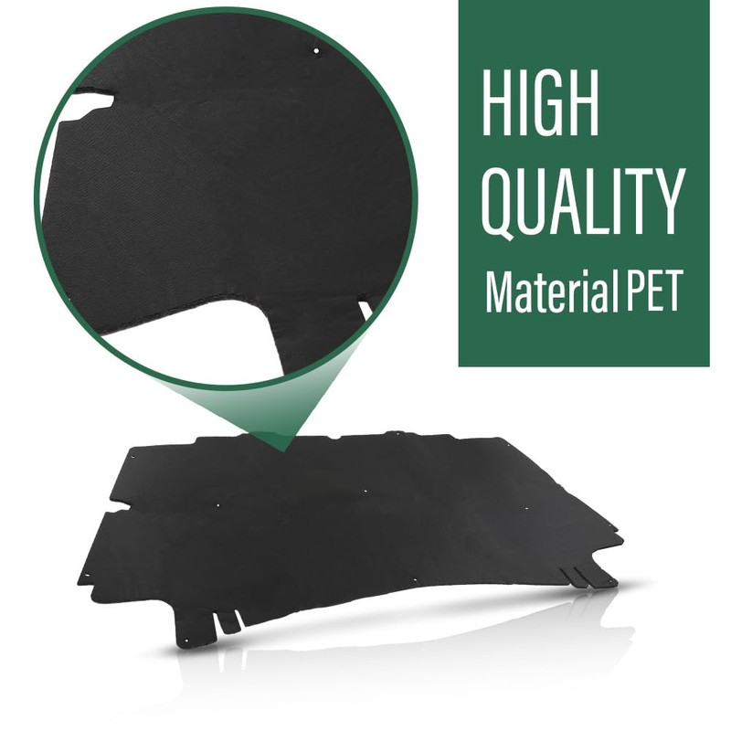 LQI Hood Insulation Pad 1/2" with Clips Compatible with Dodge