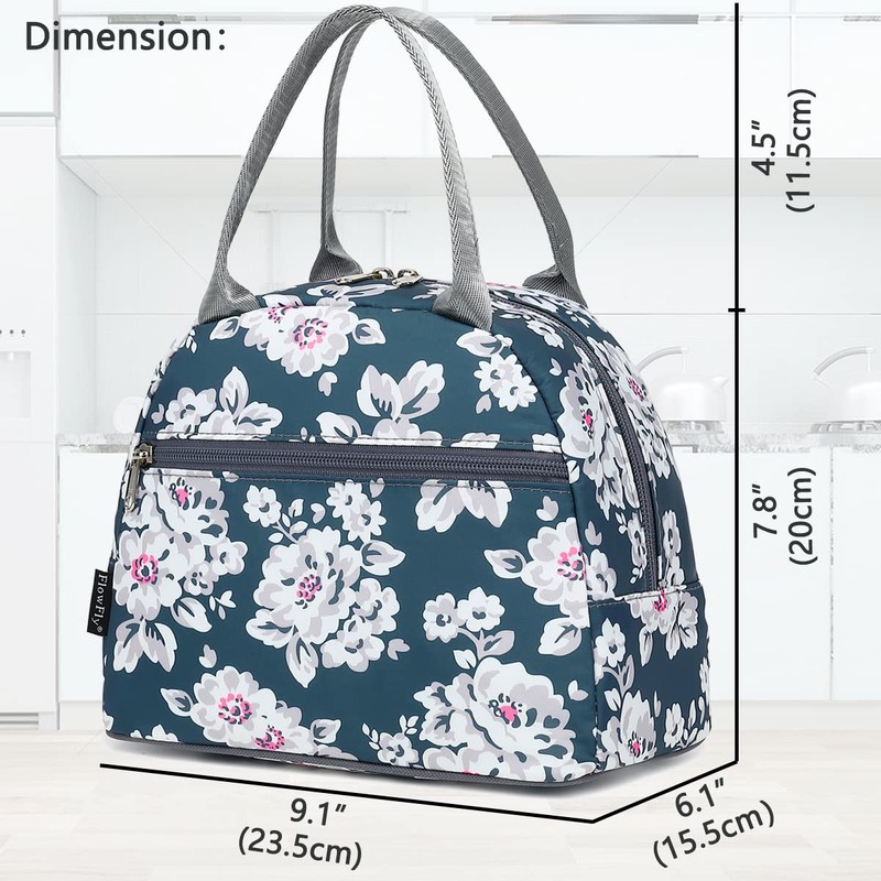 FlowFly Insulated Lunch Cooler Bag - Tote Bag Organizer for