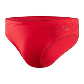 Speedo Men's Eco Endurance+ 7cm Swiming Briefs| Chlorine Resistant | Recycled Fabric | Swim FitneS | Training, Fed Red, 4242