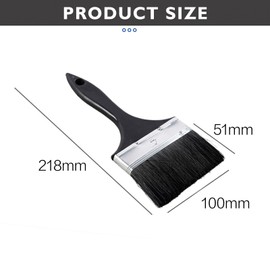 4-Inch Shed and Fence Paint Brush – Ideal for Applying Wood Stains, Timber Treatments, and Varnishes on Outdoor Wood Surfaces – Perfect for Smooth and Rough Timber –100mm Brush for Buildings