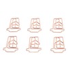 100pcs Paper Clips Innovative Cute Rose Coffee Cup Shape Reusable