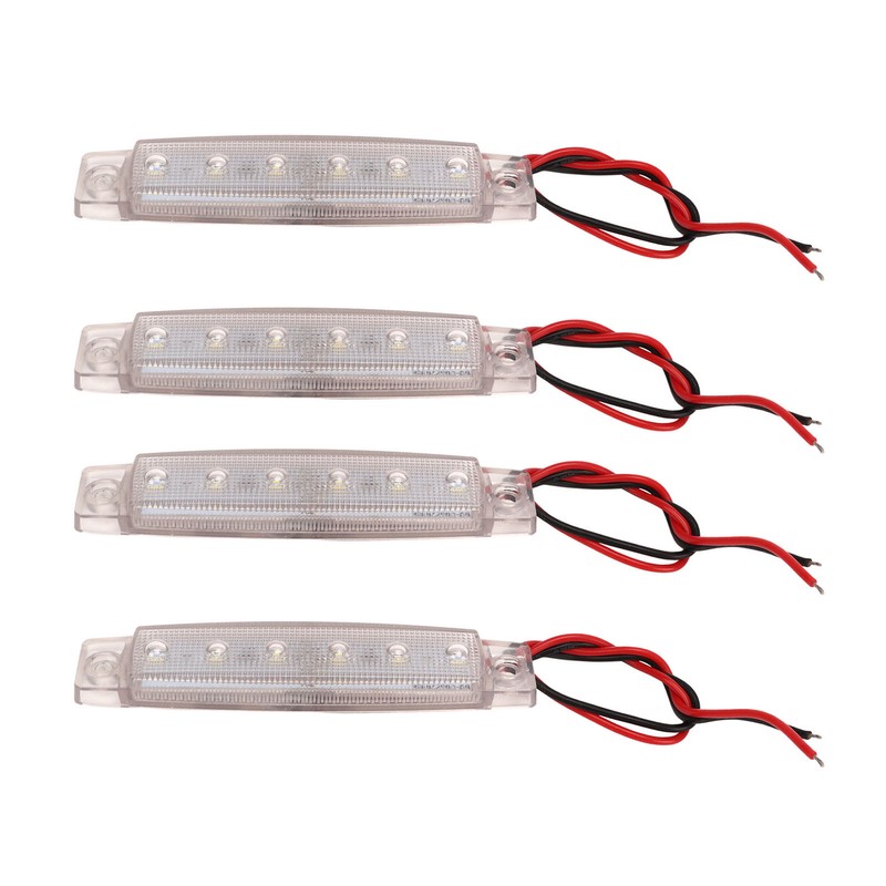 4PCS Side Marker Light PC LED Bright Light Waterproof Rust