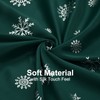 FRAMICS Snowflake Foil Print Christmas Curtains, Thermal Insulated Blackout Curtains