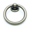 Antique Silver Ring Pulls Nickel Cabinet Knobs and Pulls Kitchen
