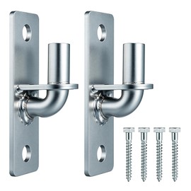 Wall Mount Gate Hinges 2 Pack, 5/8 in Pin Heavy Duty Fence Gate Hinges