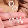 ALEXCRAFT Earrings for Women Sterling Silver Earrings Studs Set Hoop