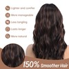 YaissmyLu Dark Brown with Highlight Medium Length Wigs for Women