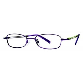 Calabria Viv Kids 107 Oval Blue Light Blocking Reading Glasses +2.00 Violet Purple Girls