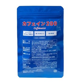 Caffeine200 Caffeine200 Easily dissolvable tablets improved 1 tablet 200mg of caffeine 100 tablets per bag Made in a domestic GMP factory Convenient zip-lock pouch for carrying Harumies