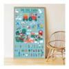 POPPIK 1841150 Sticker Poster, Farm Interactive Educational Poster with Stickers,