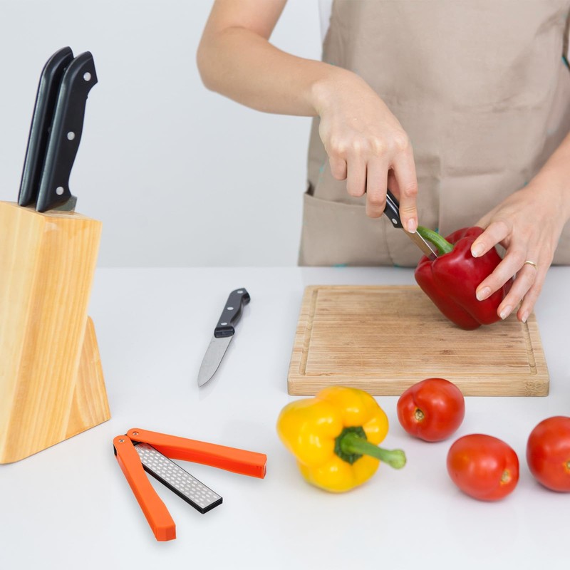 Double Sides Knife Sharpener Tool 400/600 Grits Diamond Sharpening Stone