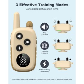 Jugbow Dog Shock Collar - 4200FT Dog Training Collar with Remote for 5-120 lb Large Medium Small Dogs, Rechargeable Waterproof IPX8 E Collars with Beep (1-3) Vibration(1-3) Safe Static(0-99)
