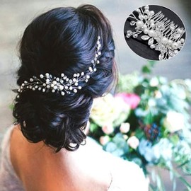 Accesorios Para El Cabello Mujer, Accesorios Para El Cabello De Cristal Blanco, Accesorios Para El Banquete, Peinados Para La Novia, Un Lindo Regalo P