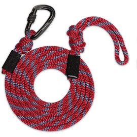 Wilderdog Carabiner Climbing Rope Dog Leash for Medium & Large Dogs - 10ft - Maple