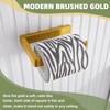 APLusee Brushed Gold Toilet Paper Holder, 304 Stainless Steel Tissue