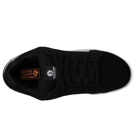 Volcom Stone Op Art EH Comp Toe Shoes for Men – Nubuck Upper – Soft Insole – Memory Foam Cushioning Black/White 8 M