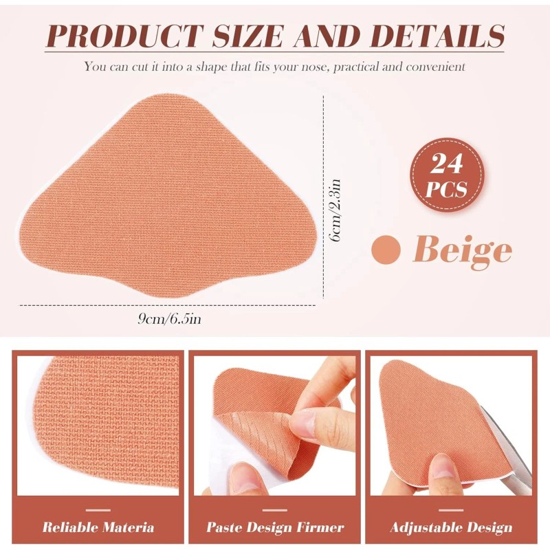 Zhengmy 24 Set Sun Protection Nose Patch UV Cover for