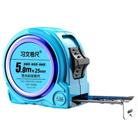 moire imports Fluorescent Steel Tape Measure Scale Tape Measure Night Work Construction DIY Home Use (16.4 ft (5 m)