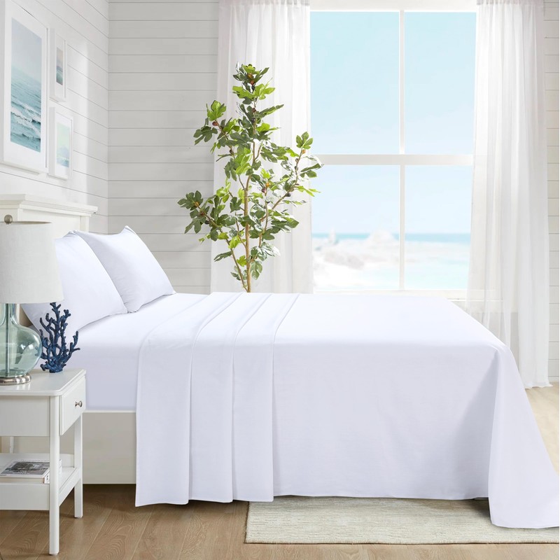 CHARKHAH Polycotton Flat Sheets with Single Double King Size Bed