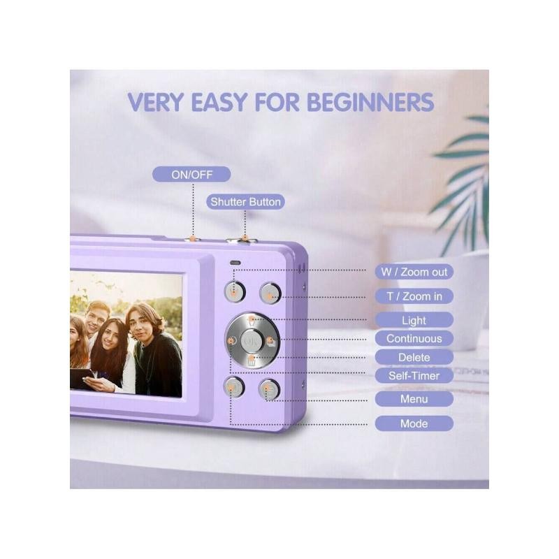 Digital Camera 32GB HD 1080P 44MP 2.4' LCD Display Screen
