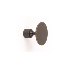 Gedotec Furniture Knob Metal Antique Brass Floid | 1 Piece Button Handle Round | Cupboard Knob Dimensions: Depth: 30 mm | Rustproof Coat Hook | Metal Knob - Steel Knob - Chest of Drawers Handle -