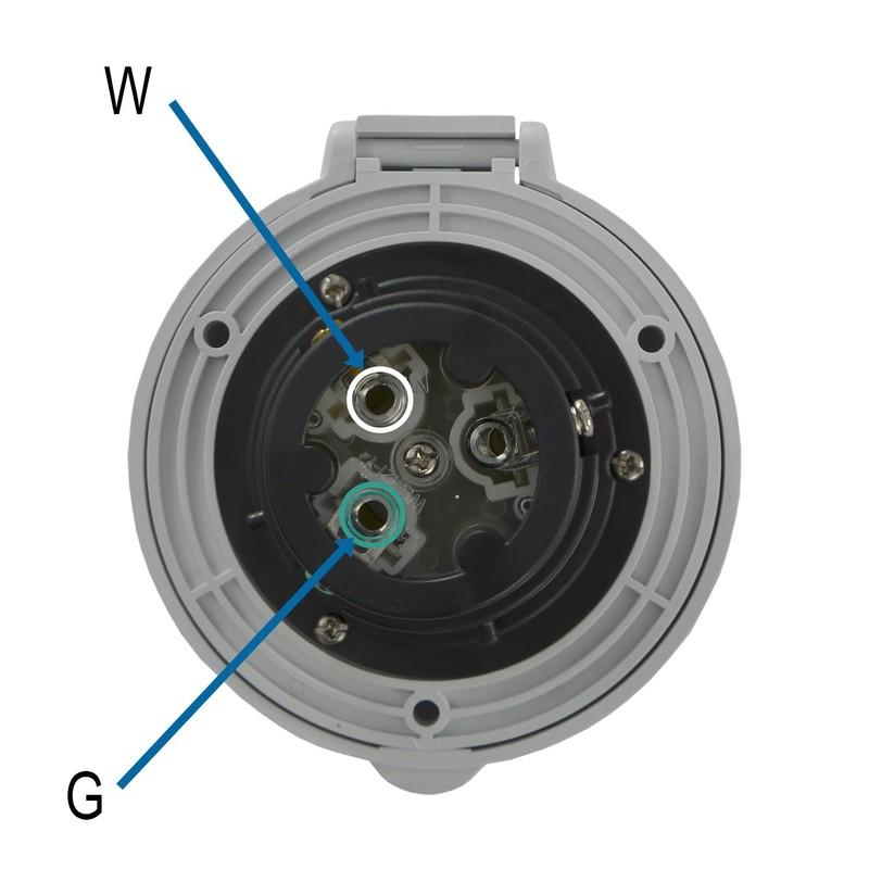 Conntek 30 Amp 125 Volt RV Marine Power Inlet -