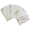 AULIGET 4-Piece Calacatta Gold Marble Look Peel and Stick Backsplash