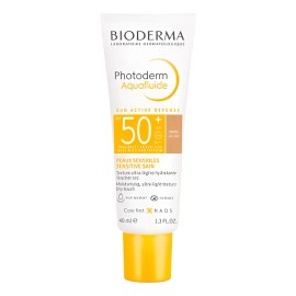 ☀️✨ Bioderma Photoderm MAX Aquafluido Dorado SPF50+ – Protector Solar Facial con Color, Textura Ultraligera, Alta Protección UVA/UVB, 40 ml 🌿💧