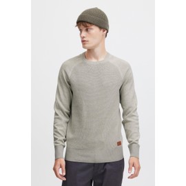 Blend Gandolf Men's Fine Knit Pullover with Crew Neck and Mottling, 100% Cotton - xl