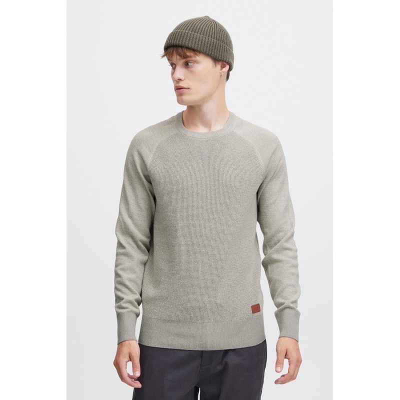 Blend Gandolf Men's Fine Knit Pullover with Crew Neck and